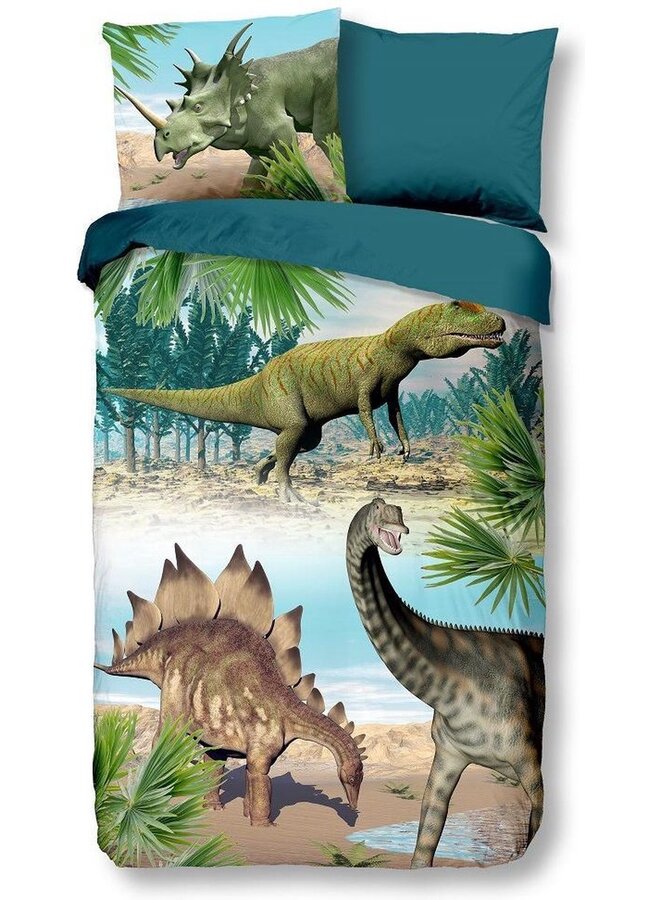 Dekbedovertrek Kids Dino Multi - Katoen PL3