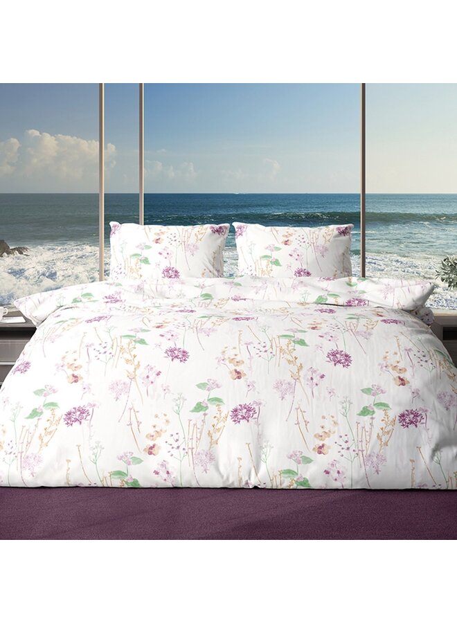 Romanette Katoen Dekbedovertrek Creme