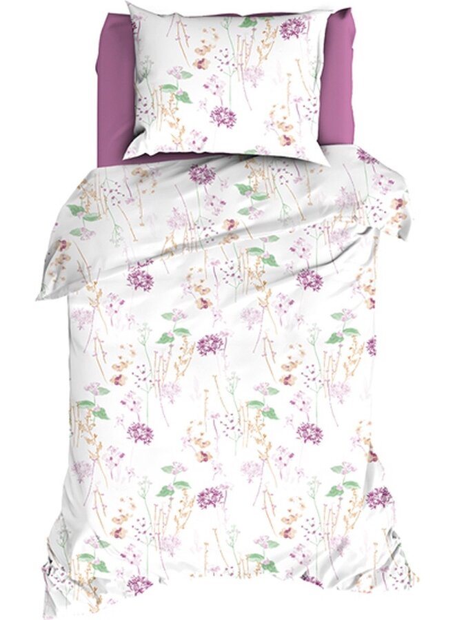 Romanette Dekbedovertrek Jardin Roze - Katoen