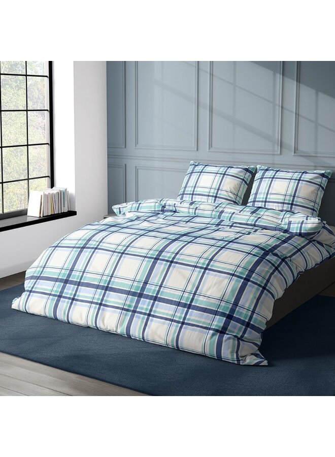 Romanette Dekbedovertrek Flair Coastal Blauw - Katoen