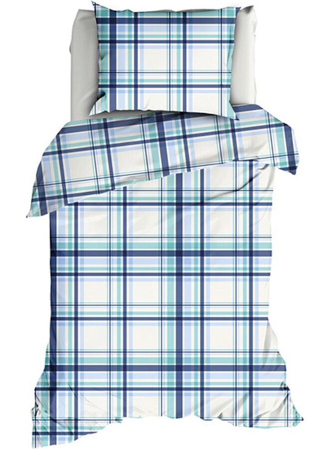 Romanette Dekbedovertrek Flair Coastal Blauw - Katoen