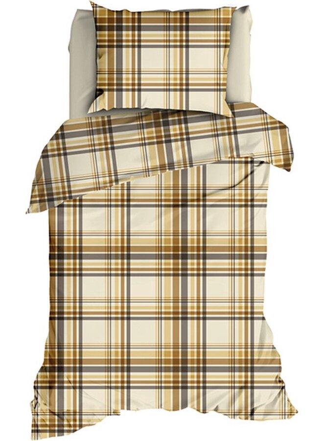 Romanette Dekbedovertrek Flair Coastal Zand - Katoen