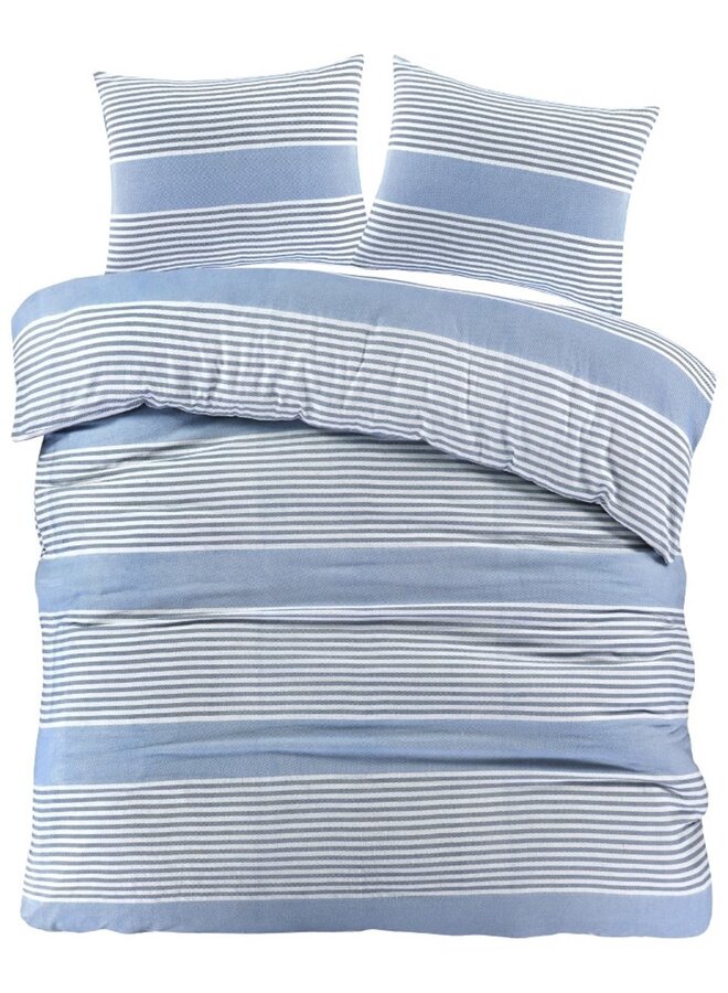 Day Dream Dekbedovertrek Davos Licht Blauw - Katoen