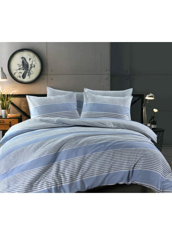 Day Dream Dekbedovertrek Davos Licht Blauw - Katoen