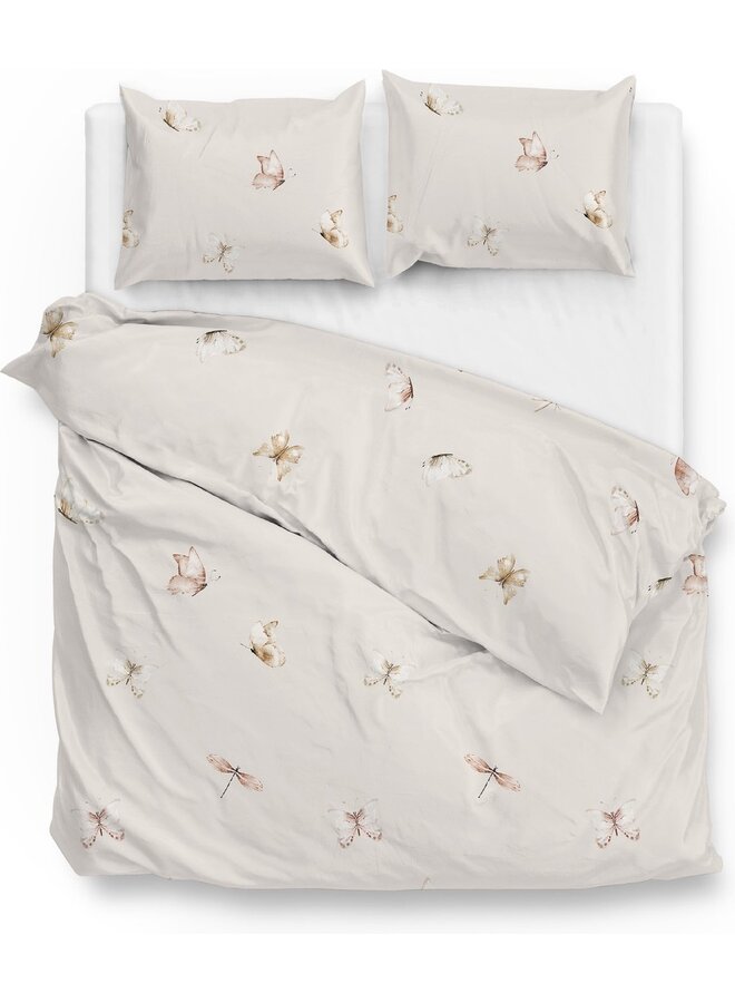 ZO! Home Dekbedovertrek Maribosa Beige - Katoensatijn