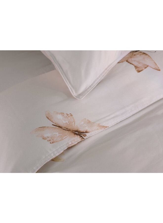 ZO! Home Dekbedovertrek Maribosa Beige - Katoensatijn