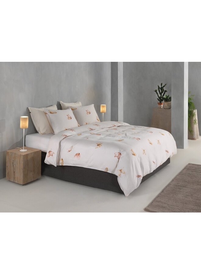 ZO! Home Dekbedovertrek Maribosa Beige - Katoensatijn