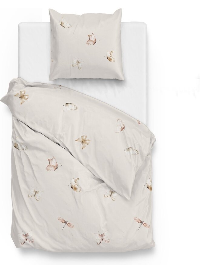 ZO! Home Dekbedovertrek Maribosa Beige - Katoensatijn