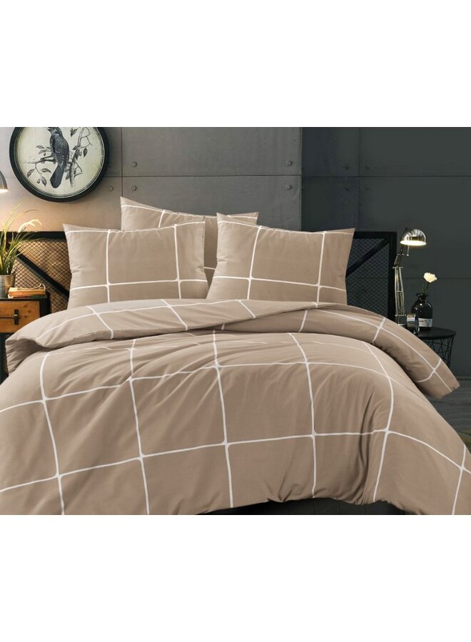 Day Dream Dekbedovertrek Stan Beige - Katoen