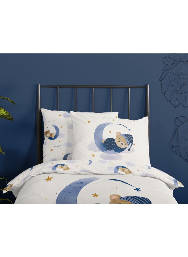 Good Morning Katoen Kids Dekbedovertrek Wit