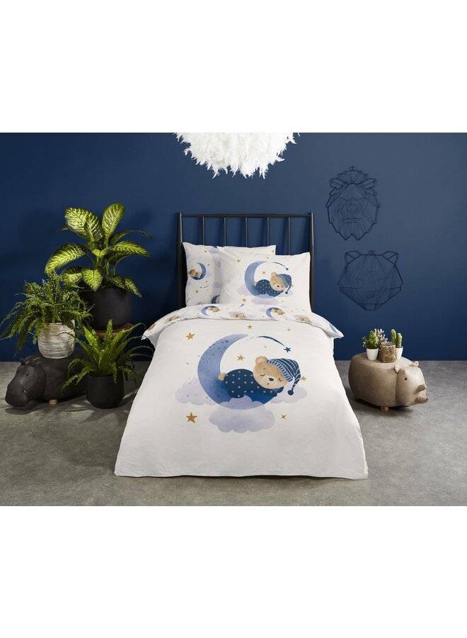 Good Morning Dekbedovertrek Kids Sleeping Ecru - Katoen