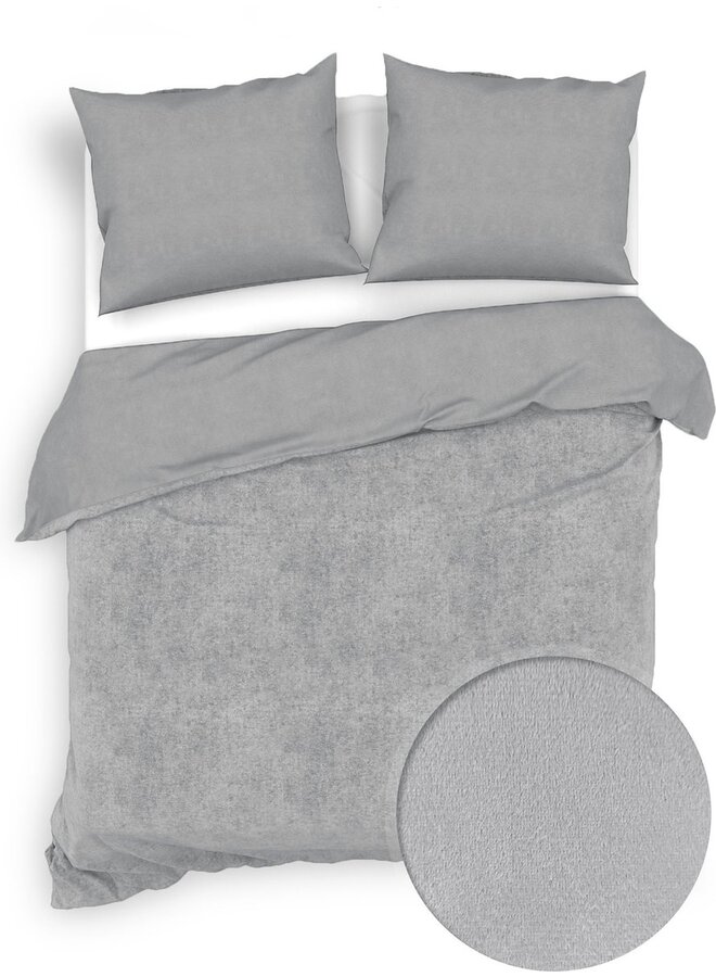 Dekbedovertrek Velluto Uni Grijs - Velvet