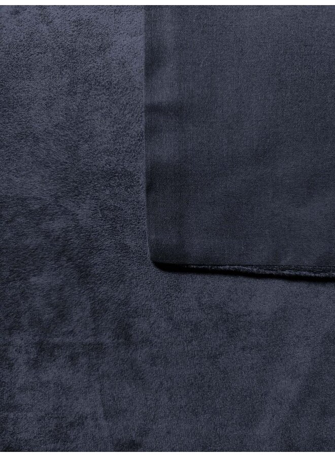 ZO! Home Dekbedovertrek Velluto Uni Navy - Velvet