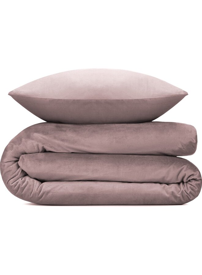 ZO! Home Dekbedovertrek Velluto Uni Roze - Velvet