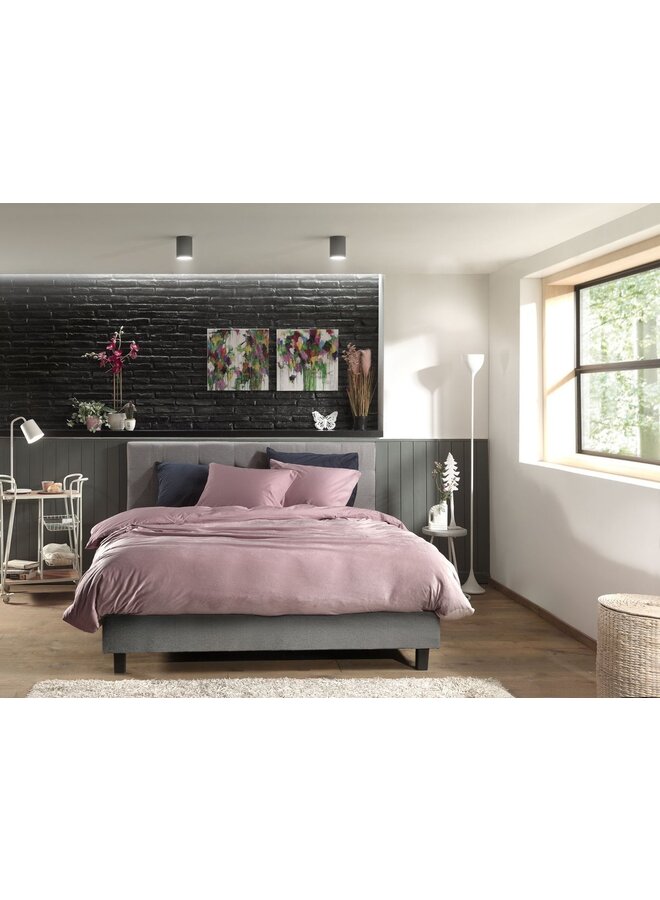 ZO! Home Dekbedovertrek Velluto Uni Roze - Velvet