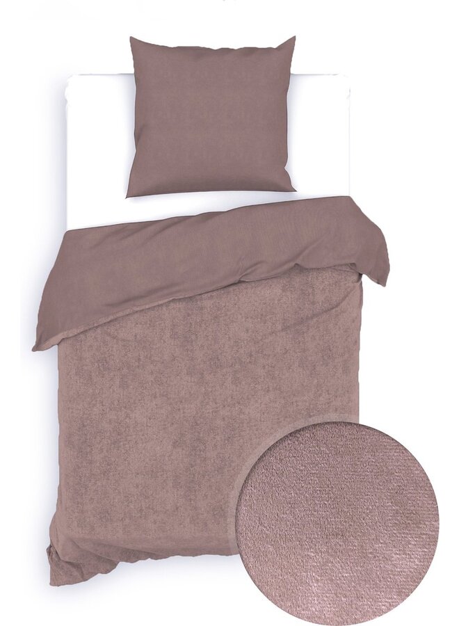 ZO! Home Dekbedovertrek Velluto Uni Roze - Velvet