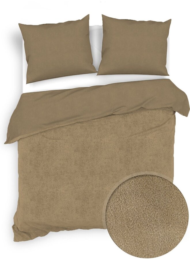 Dekbedovertrek Velluto Uni Goud - Velvet PL3