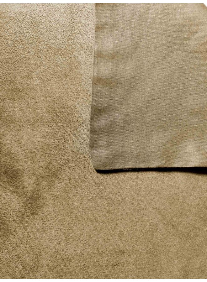 ZO! Home Dekbedovertrek Velluto Uni Goud - Velvet