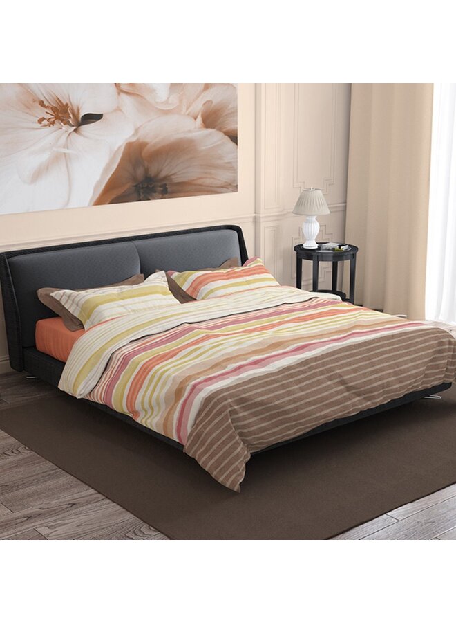 Romanette Dekbedovertrek Donnie Koraal - Katoen