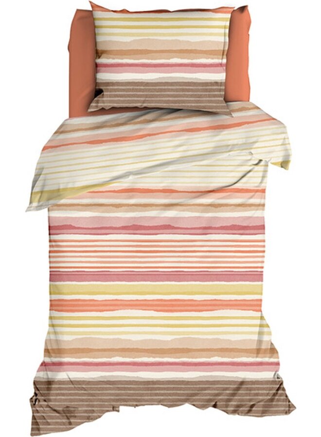 Romanette Dekbedovertrek Donnie Koraal - Katoen