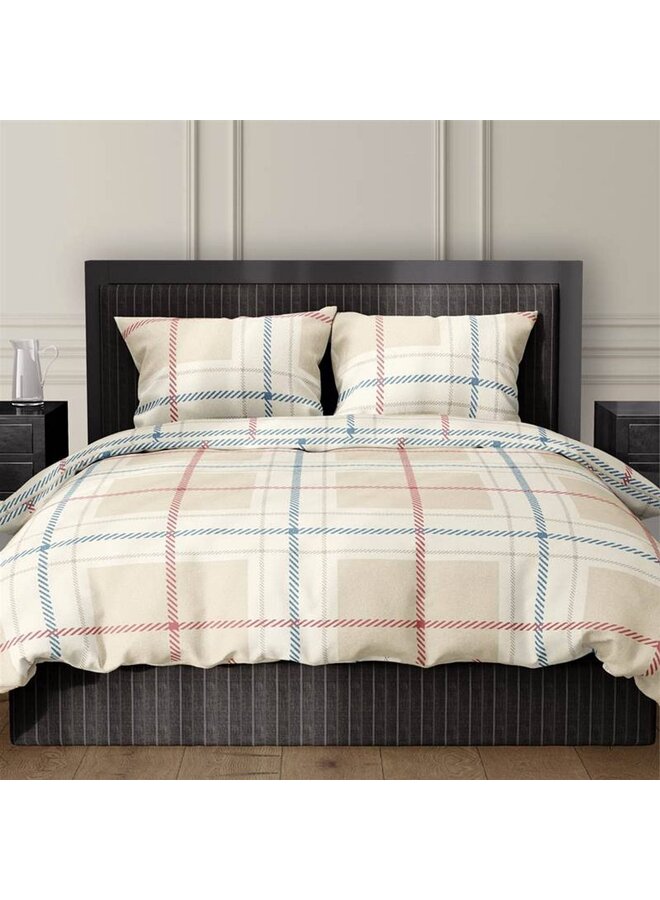 Romanette Dekbedovertrek Rubik Zand - Katoen