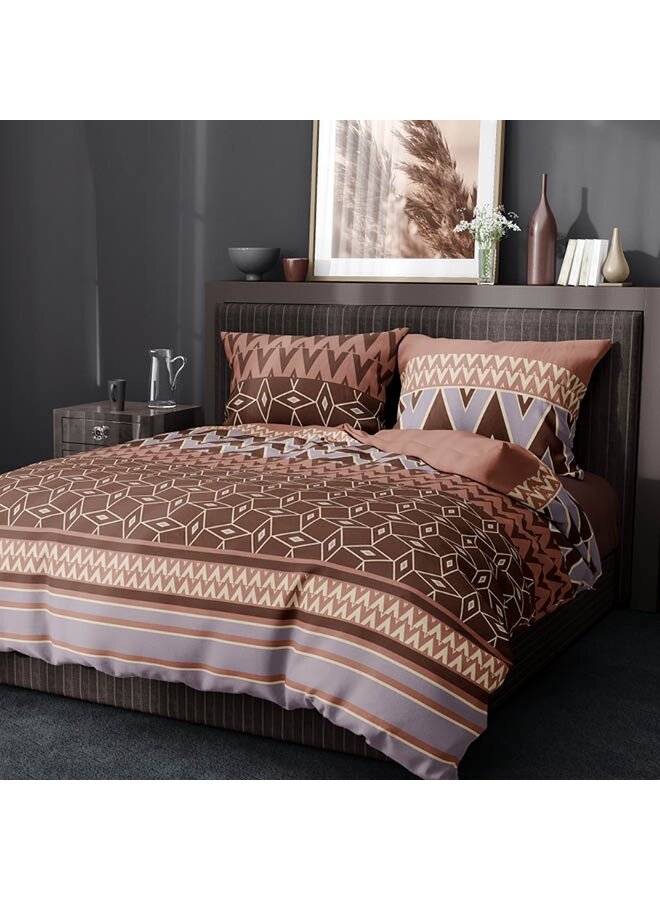 Romanette Dekbedovertrek Lombok Rood - Katoen