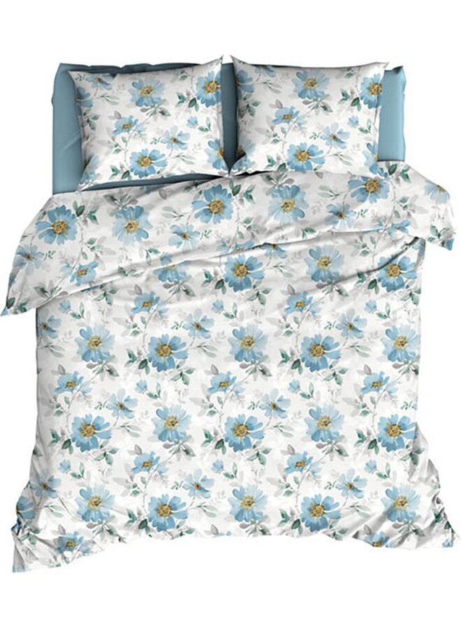 Dekbedovertrek Rafaella Blauw - Katoensatijn