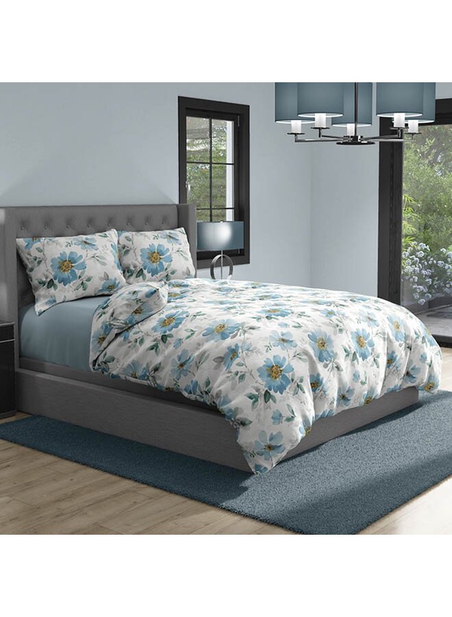 Satin d'Or Dekbedovertrek Rafaella Blauw - Katoensatijn