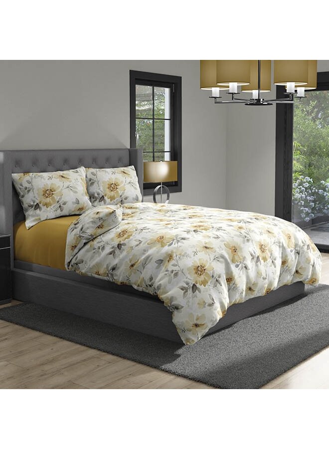 Satin d'Or Dekbedovertrek Rafaella Geel - Katoensatijn