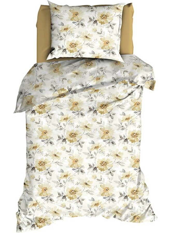 Satin d'Or Dekbedovertrek Rafaella Geel - Katoensatijn