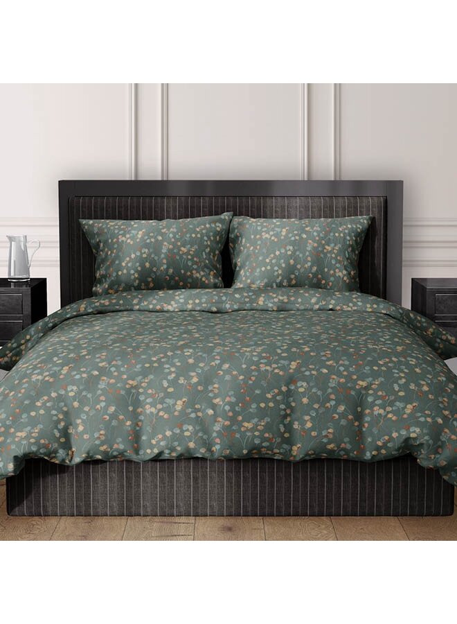 Satin d'Or Dekbedovertrek Muriel Groen - Katoensatijn