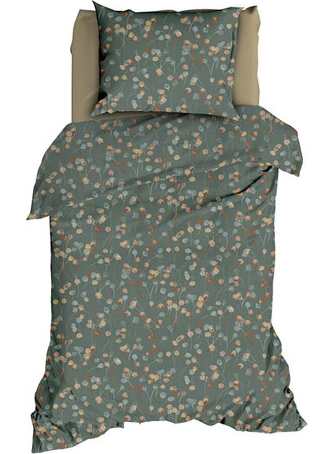 Satin d'Or Dekbedovertrek Muriel Groen - Katoensatijn