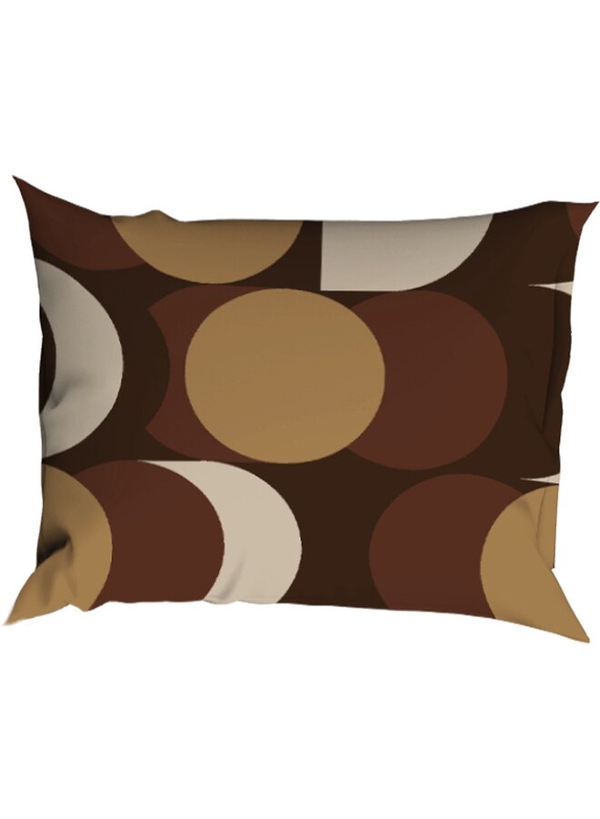 Satin d'Or Dekbedovertrek Artballs Bruin - Katoensatijn