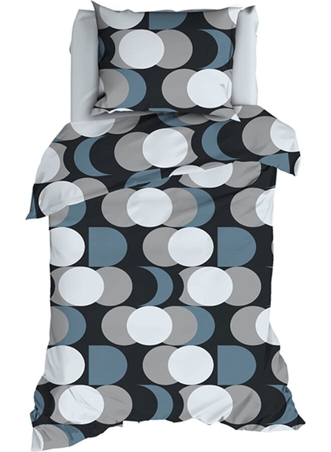 Satin d'Or Dekbedovertrek Artballs Blauw - Katoensatijn