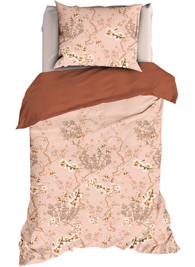 Satin d'Or Dekbedovertrek Naoki Koper - Katoensatijn