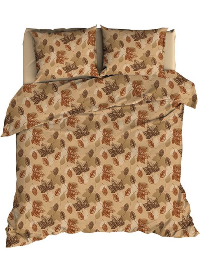 Satin d'Or Dekbedovertrek Mapple Zand - Katoensatijn