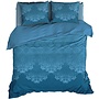 Satin d'Or Dekbedovertrek Baroque Teal- Katoensatijn