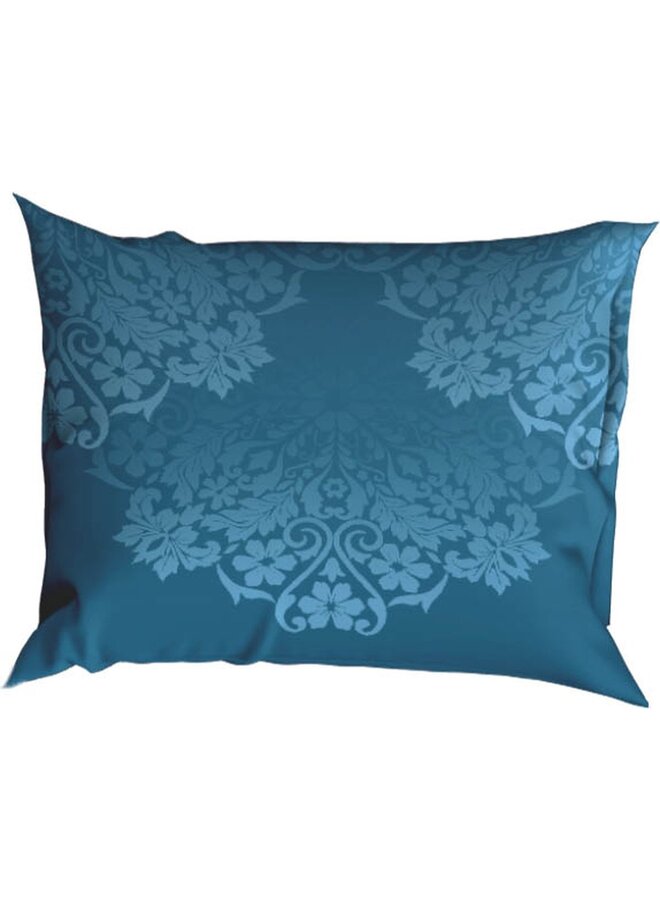 Satin d'Or Dekbedovertrek Baroque Teal- Katoensatijn