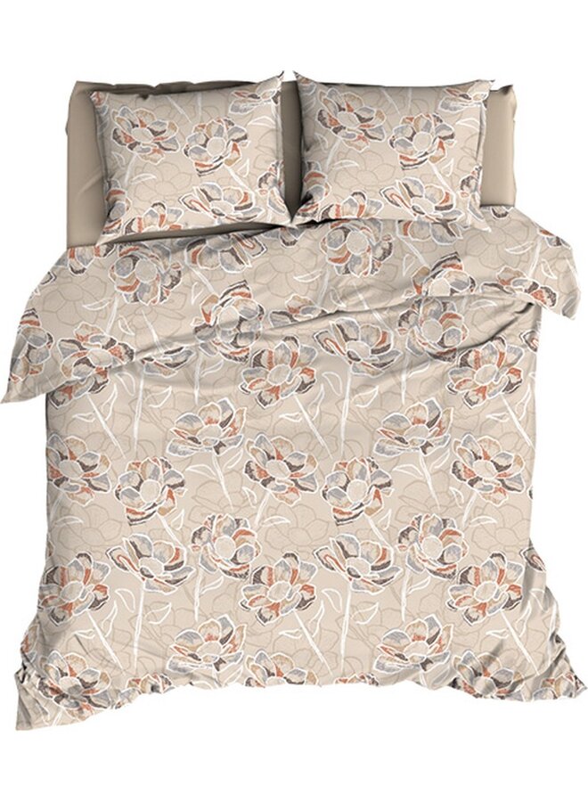 Dekbedovertrek Steffi Beige - Katoensatijn