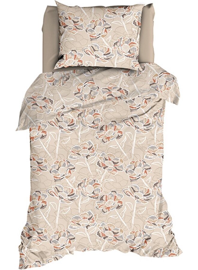 Satin d'Or Dekbedovertrek Steffi Beige - Katoensatijn