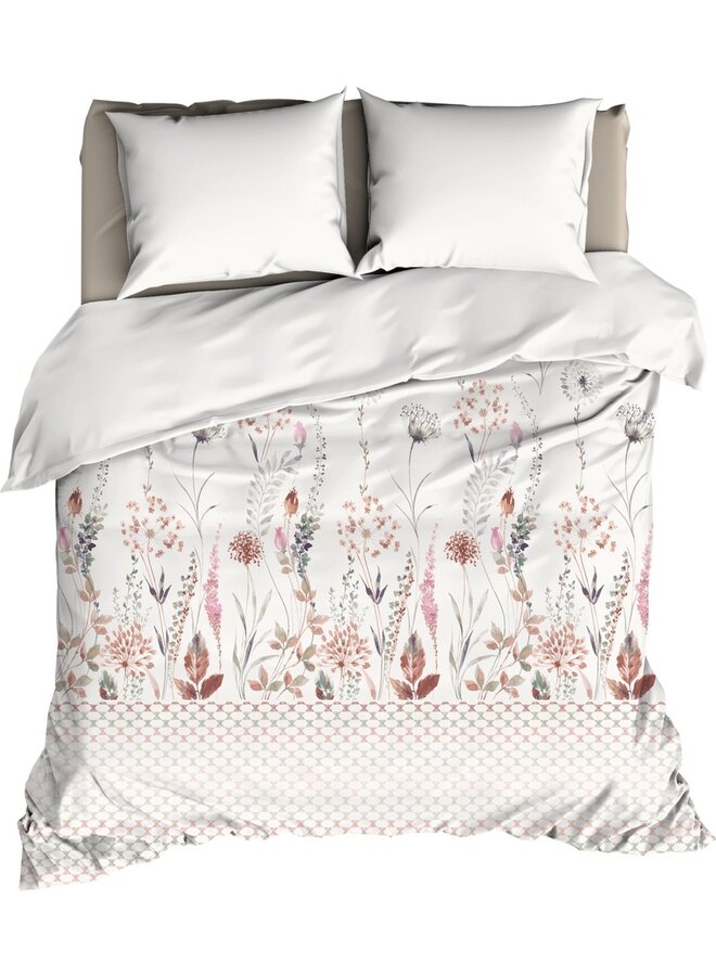 Dekbedovertrek Giselle Taupe - Katoensatijn PL1