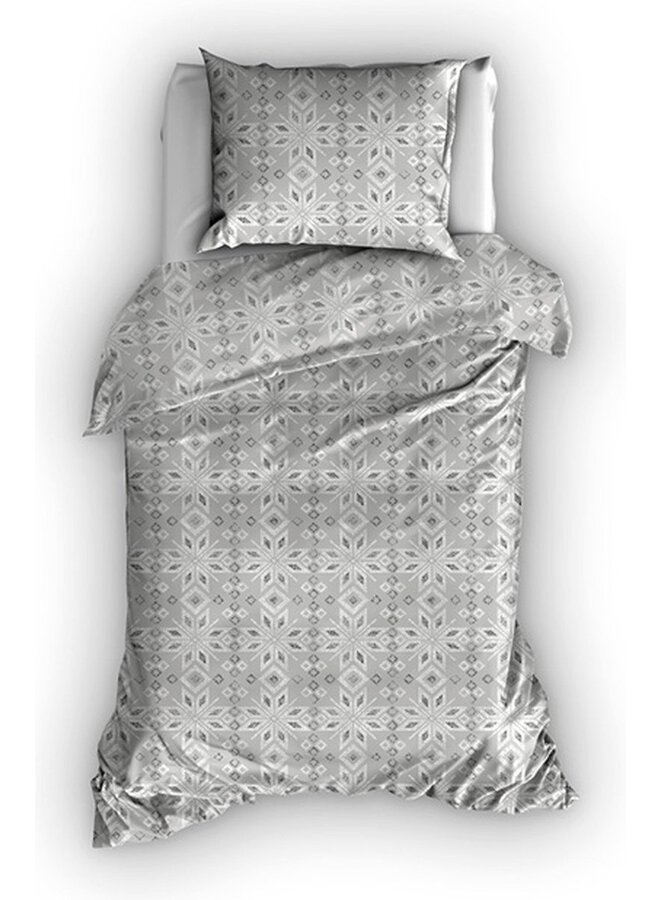 Satin d'Or Dekbedovertrek Whisper Grijs - Katoensatijn