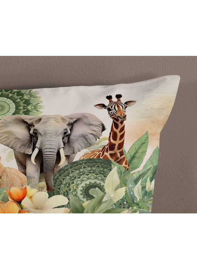 HIP Dekbedovertrek Sagadar Groen - Katoensatijn