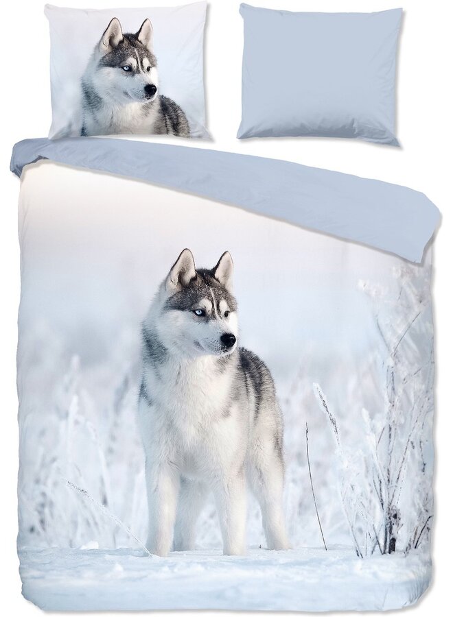 Good Morning Dekbedovertrek Sachar Blauw - Katoen