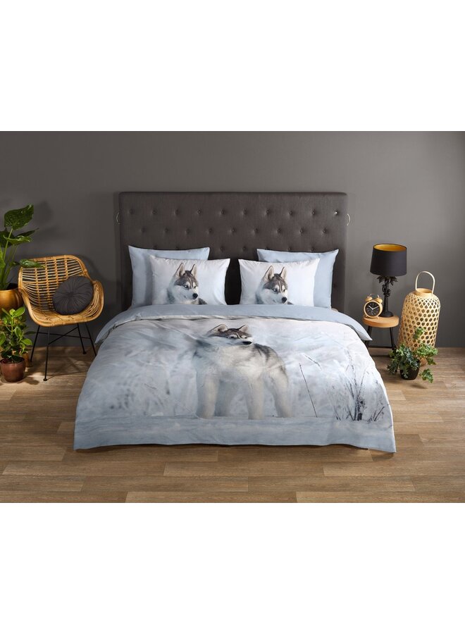 Good Morning Dekbedovertrek Sachar Blauw - Katoen