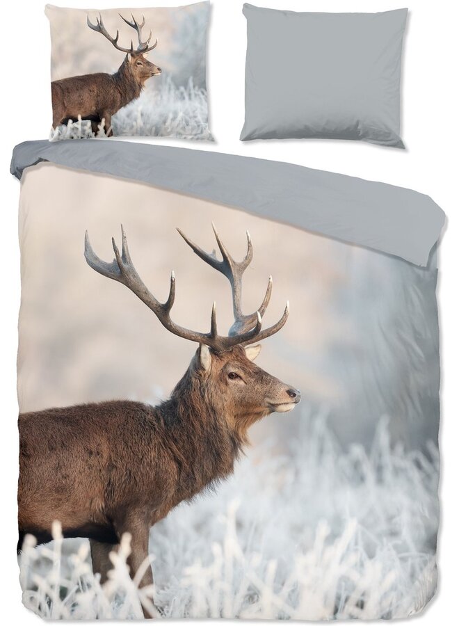 Dekbedovertrek Wess Grijs - Katoen