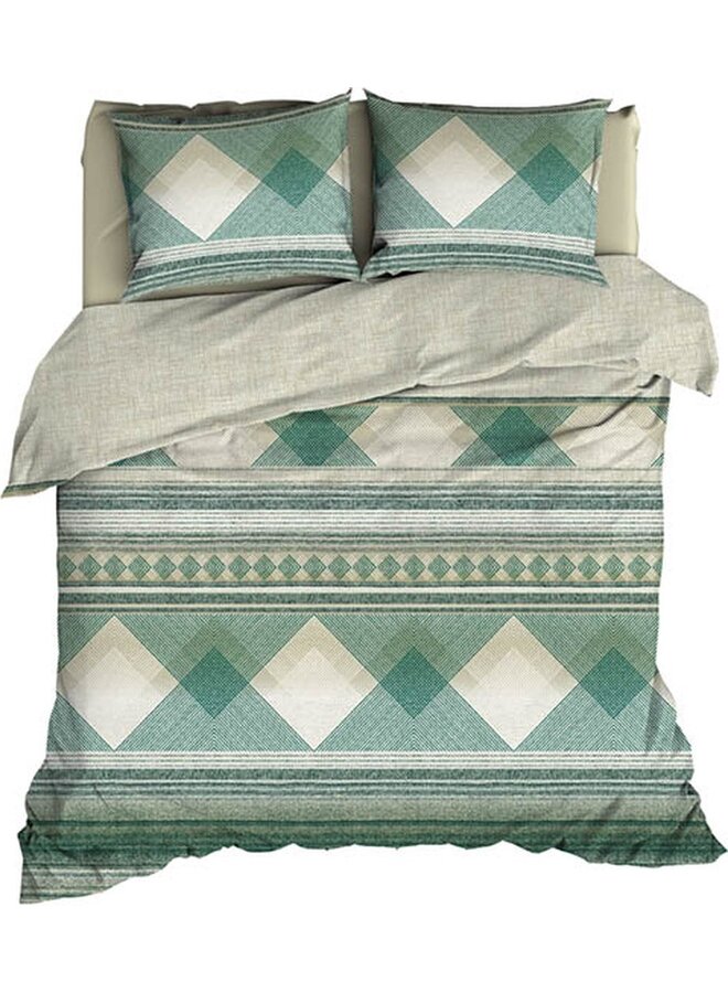 Dekbedovertrek Courban Groen - Katoensatijn PL1