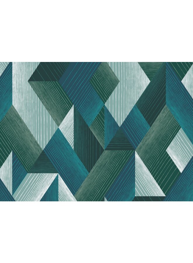 Good Morning Dekbedovertrek Novan Groen - Katoen