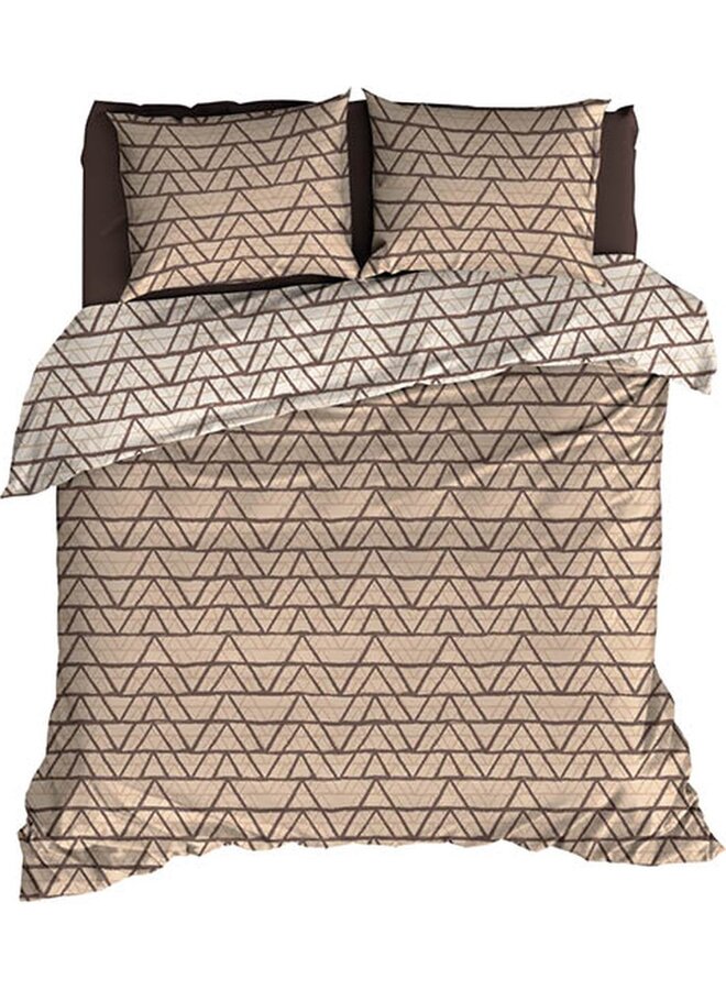 Dekbedovertrek Cervo Zand - Katoensatijn PL1