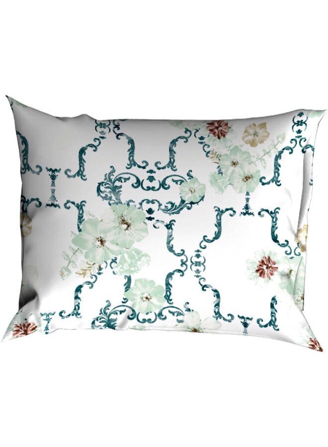 Satin d'Or Dekbedovertrek Viola Mint/Teal - Katoensatijn